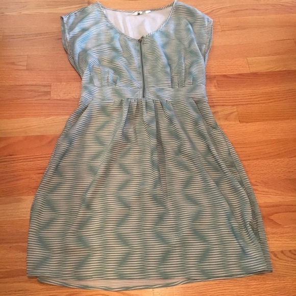 Needle & Thread Dresses & Skirts - Needle & Thread Green Striped Dress, Size Medium